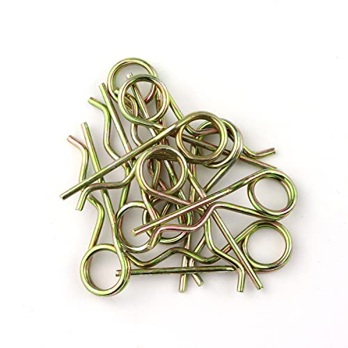 Steel Double Loop Hitch Pin Clip Various Size Fasteners, Multi-Use Cotter Hairpin Assortment Kit, Fit for Various Hitch Pins (M2.5X65 70PCS) - color: M2.5X65 70PCS