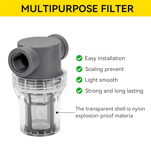 3/4'' Female NPT in-Line Strainer - Garden Hose Filter for High Pressure Washer, Sediment Filter with 30 Mesh Stainless Steel Screen (3/4'' 30 Mesh) - style: 3/4'' 30Mesh