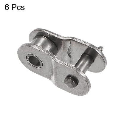 uxcell Chain Offset Half Link Roller 8mm Pitch Stainless Steel 6 Pcs