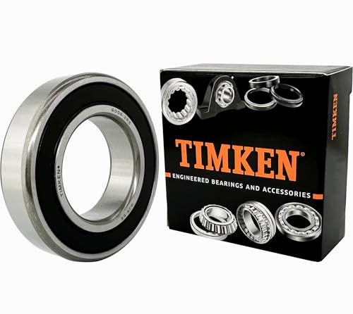 2PACK TIMKEN 6006-2RS Double Rubber Seal Bearings 30x55x13mm, Pre-Lubricated and Stable Performance and Cost Effective, Deep Groove Ball Bearings
