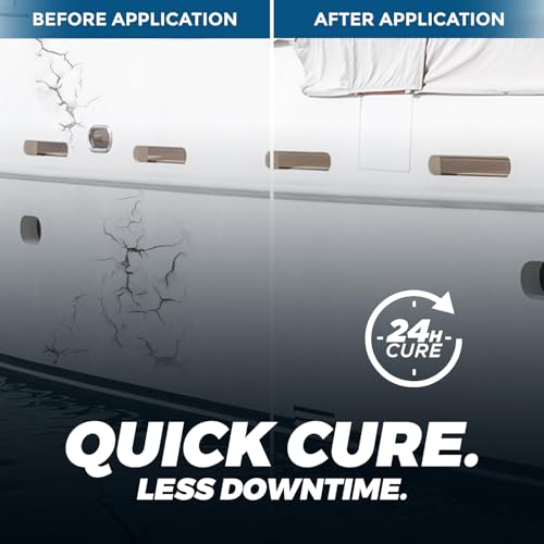 [Clear] 5200 Marine Adhesive Sealant Fast Cure – Waterproof Permanent Bond for Boats, RVs, Ponds, Above & Below Waterline, 3 oz - color: Clear 1Pcs