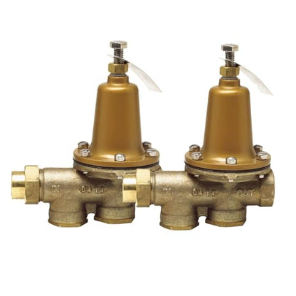 3/4" Water Pressure Reducing Valve, LF25AUB-Z3 0957003, Brass Pressure Regulator with Female Threaded Union Inlet & 3/4" FNPT Outlet, Adjustable Water Pressure Regulator, 2 Pack