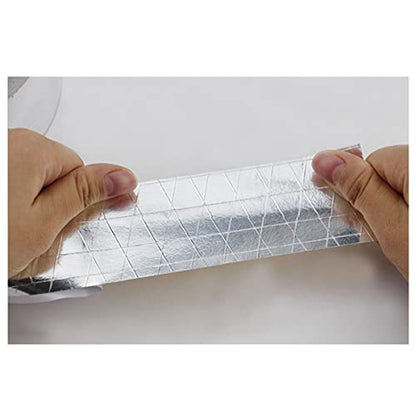 Glass Fiber Cloth Aluminum Tape Silver, Reinforced Self-Adhesive Heat Reflective Tape, Heat Jacketing Insulation Resistant High Temperature HVAC Tape, Metal Repair Duct Tape (3.15inch x 82ft) - size: 3.15inch x 82ft