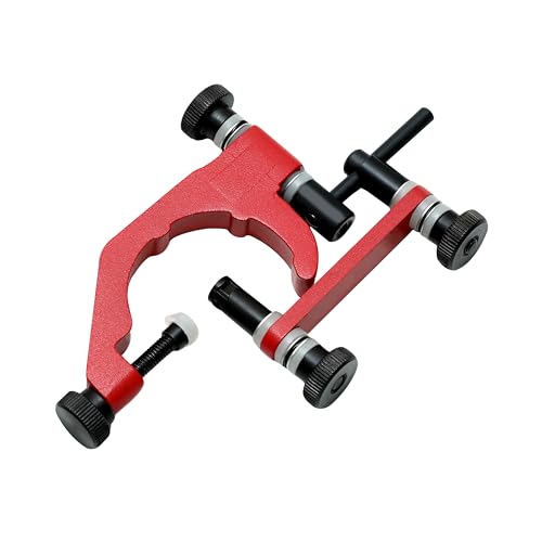 TEXALAN(R Universal Indicator Holder for Dial Test Indicator 1-7/8" Clamping Diameter Aluminum Alloy Red and Black