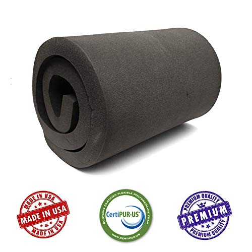 AK TRADING CO. 6" H X 30" W X 72" L CertiPUR-US® Certified Rubber Foam Sheet Cushion (Seat Replacement, Upholstery Sheets, Foam Padding, Acoustic Foams Sheet) - size: 6" H X 30" W X 72" L