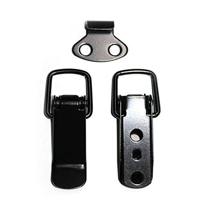 4Pack Black Spring Loaded Toggle Latch for Cabinet, Wooden Case, Box, Chest - color: Black