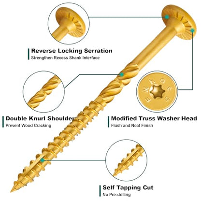 #14 x 10 Inch Wood Structural Lag Screws - size: #14 x10"