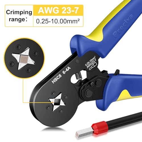 Preciva Ferrule Crimping Tool with 2000Pcs Wire Connectors, AWG23-7 - color: Blue