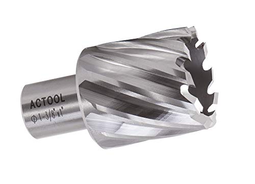 1-3/8" Diameter × 1" Depth of Cut HSS ANNULAR Cutter with 3/4'' Weldon Shank - size: 1-3/8'' x 1''