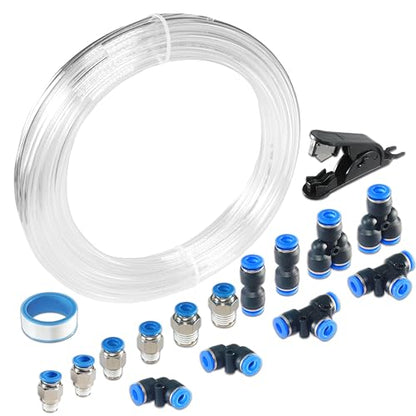 Clear PU Pneumatic Tubing Air Hose, 3/8" OD x 1/4" ID, 12m/39.4ft - color: Clear, size: 3/8in x 12M