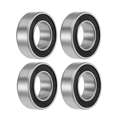 uxcell 173110-2RS Deep Groove Ball Bearings 17mm x 31mm x 10mm Double Sealed Chrome Steel P0(ABEC1) 4pcs - size: 35mmx80mmx21mm