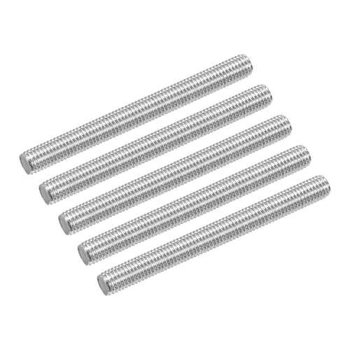 uxcell 10Pcs M8 x 80mm Fully Threaded Rod 304 Stainless Steel Bar Studs - size: M8 x 80mm