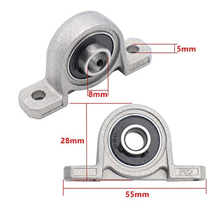 10 Pieces Pillow Block Ball Insert Bearings, 8mm Bore Diameter