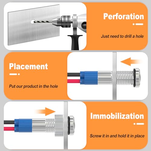 GASHER 5 PCS Energy Saving Indicator Light, LED Light 12V/24V/110V 20mA Panel Mount Light, Mounting Hole Size 6mm Green LED (12V) - color: Green, size: 6MM（12V）