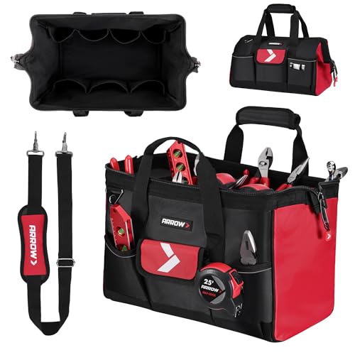 ARROW 16" Tool Bag Organizer with Anti-Slip Feet, Tool Bags for Men - size: 16 Inch