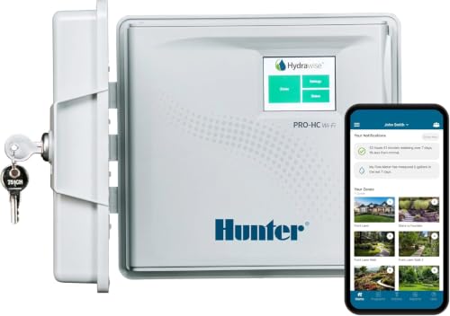 Hunter PRO-HC WiFi Sprinkler Controller, 12 Zone Smart Irrigation Timer