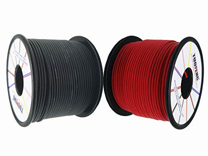 TUOFENG 20 AWG Silicone Wire, 400 ft Red Black Tinned Copper Hookup Wire - size: 20 awg 2 colors each 200ft