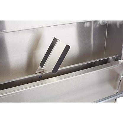 Standard Trailer Door Cabinet, Aluminum, Fold-Down Work Table, 30 Inch