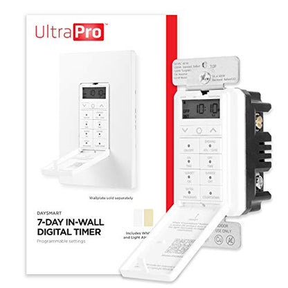 UltraPro in-Wall Digital Timer Switch, Auto Adjust Sunrise/Sunset Times - style: 7 Day Digital Timer