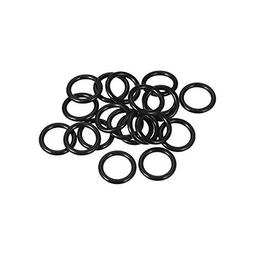 uxcell Nitrile Rubber O-Rings 17mm OD 12mm ID 2.5mm Width, Metric Sealing Gasket for Automotive Machine Plumbing, Pack of 20 - size: 12x17x2.5mm