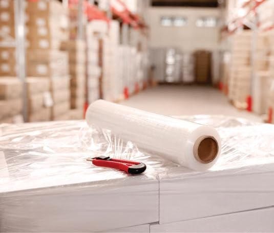 Alliance Stretch Film Hand Bundling - Clear, 18" x 1500ft, 80 Gauge, 4 Pack, Industrial Heavy Duty Shrink Wrap for Packing, Shipping, Pallet, and Moving Supplies - size: 4 PACK, style: 18 in X 1500 FT | 80G