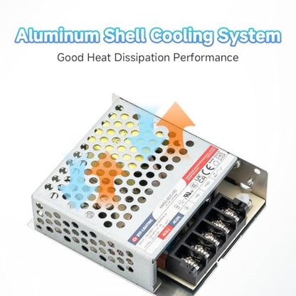 BTF-LIGHTING Power Supply DC5V 50W UL Recognized Component for LED Strip - size: 5V50W