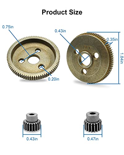 Spur Gear Set Steel 48P 86T