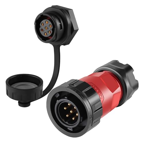 CNLINKO YM-20 7-Pin IP68 Waterproof Circular Connector PBT Plastic Shell - size: 7-Pin