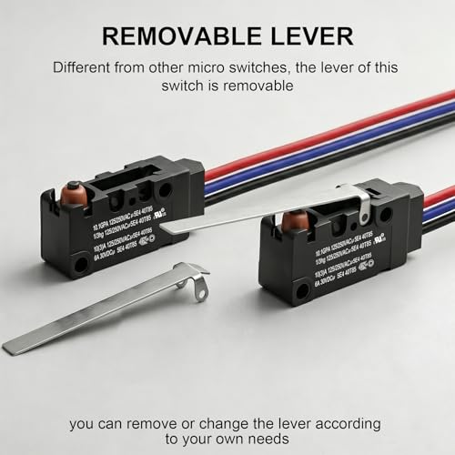 Heavy Duty IP67 Waterproof Micro Switch, UL Recognized Component - size: WS2-Hinge Lever