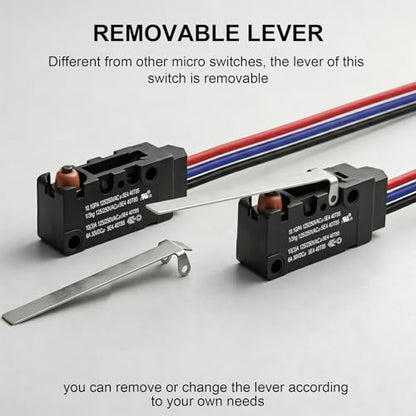 Heavy Duty IP67 Waterproof Micro Switch, UL Recognized Component - size: WS2-Hinge Lever