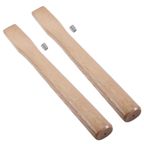 2 pcs Premium Oak Hammer Handle Replacement 35cm Long, Square - size: 2Pcs 35cm square head