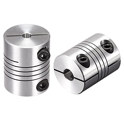 uxcell 2PCS Motor Shaft 5mm to 6mm Helical Beam Coupler Coupling 25mm Dia 30mm Length - size: 5mm to 6mm
