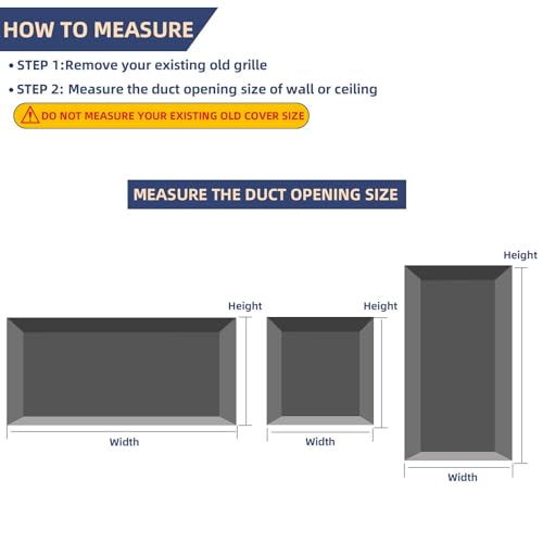 24x12 Return Air Grille,Air Return Vent Cover for 24"Wx12"H Duct Opening - size: For 24''W×12''H-Duct Opening