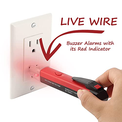 Superior Electric TR120 Non-Contact Voltage Detector/Tester with LED Flashlight 120V
