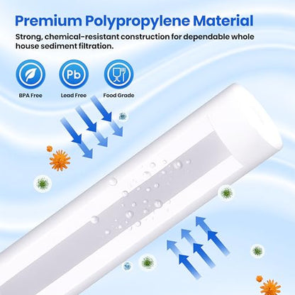 20 Micron Sediment Filter 20x4.5 Whole House Cartridge (1 PK) - size: 1 Count