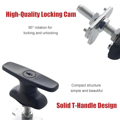 evan T Handle Latch Camper Shell Locks for Truck Topper Cap Pickup 2 Pack - size: 2 Pack