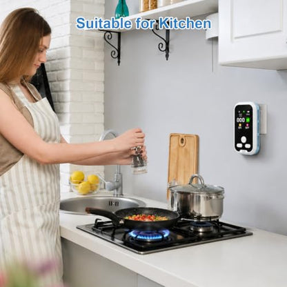 4 Pack New Upgrade Indoor Temperature Humidity Meter - style: Blue 4 Pack