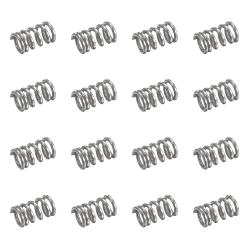 uxcell 50Pcs 304 Stainless Steel Compression Springs,0.5mmWD, 3mm ODx5mm L - size: 3mmx5mm