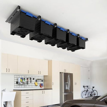 EVERHANGER Ceiling Storage Rack, Heavy Duty Overhead Storage Rack - style: For 5 Bins