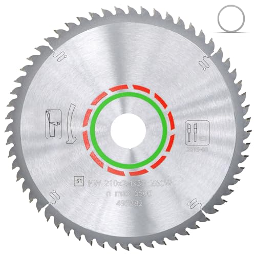 495382 Blade Compaible with Festool 495382 TS 75 Plunge Cut Saw, 60 Tooth - style: 60T,210x2.4x30mm