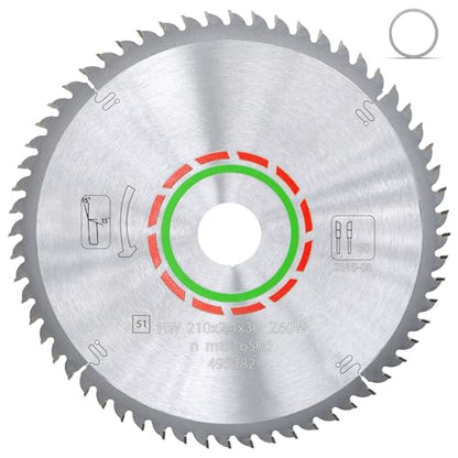 495382 Blade Compaible with Festool 495382 TS 75 Plunge Cut Saw, 60 Tooth - style: 60T,210x2.4x30mm