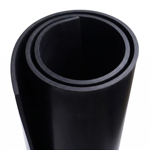 EPDM Rubber Sheet, Black, 60A, 0.250" x 36" x 48" - size: 48 x 36 x 0.25 in.
