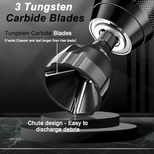 Deburring External Chamfer Tool Tungsten Carbide, 1/4" Hex Shank 1/8"-3/4" - size: 1/8"-3/4"