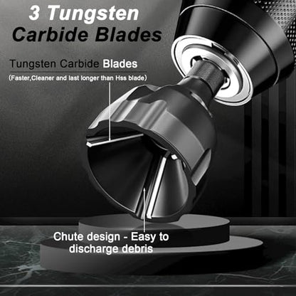 Deburring External Chamfer Tool Tungsten Carbide, 1/4" Hex Shank 1/8"-3/4" - size: 1/8"-3/4"