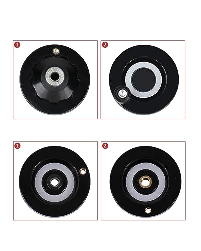 Hand Wheel for Industrial Machine Tools Milling Machine Lathes Grinders Plastic Machine Hand Wheel with Revolving Handle 63mm Diameter 8mm Hole - size: 8mm Hole