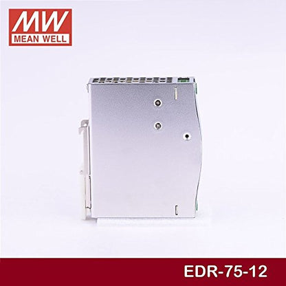 DIN Rail PS 75.6W 12V 6.3A EDR-75-12 AC-DC SMPS EDR-75 Series Switching Power Supply