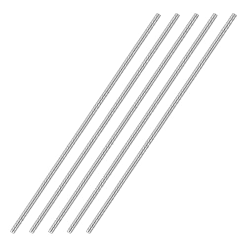 M2-0.4 Fully Threaded Rod 150mm Length Coarse Thread 5Pcs - size: M2-0.4 150mm