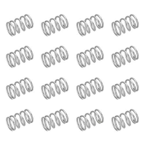 uxcell 50Pcs 304 Stainless Steel Compression Springs,0.8mmWD, 7mm ODx10mm L - size: 7mmx10mm