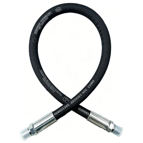 15611-12-12-12 Hydraulic Hose Assembly 3/4" Hydraulic Hose with Male NPT X Male NPT, 3118 PSI, 12" Long - size: 3/4