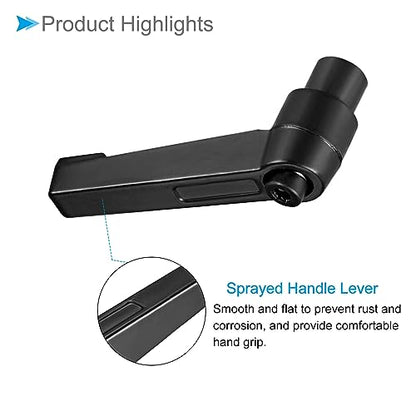Clamping Lever Handles, M6 Female Thread 42mm Lever, Adjustable Quick Release Locking Rotating Knobs Black - (Applications: for Lathe Machinery), 3-Pieces - color: Black, size: M6 x 42mm